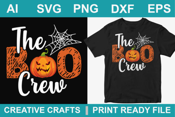 Halloween T-Shirt Design Boo Crew: A Designer’s Review