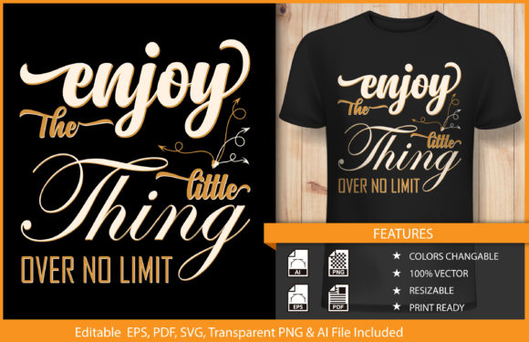Reviewing T-shirt Design Enjoy the Little Thing