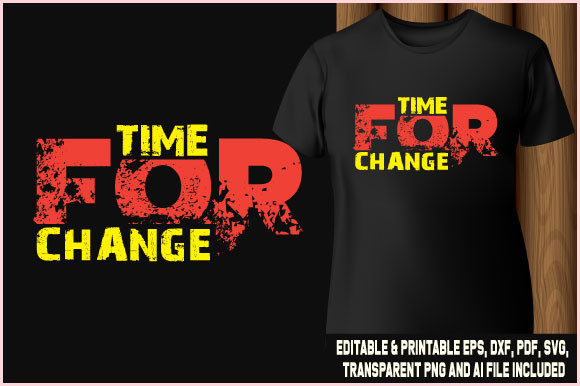 Reviewing Time for Change Typography for Embroidery